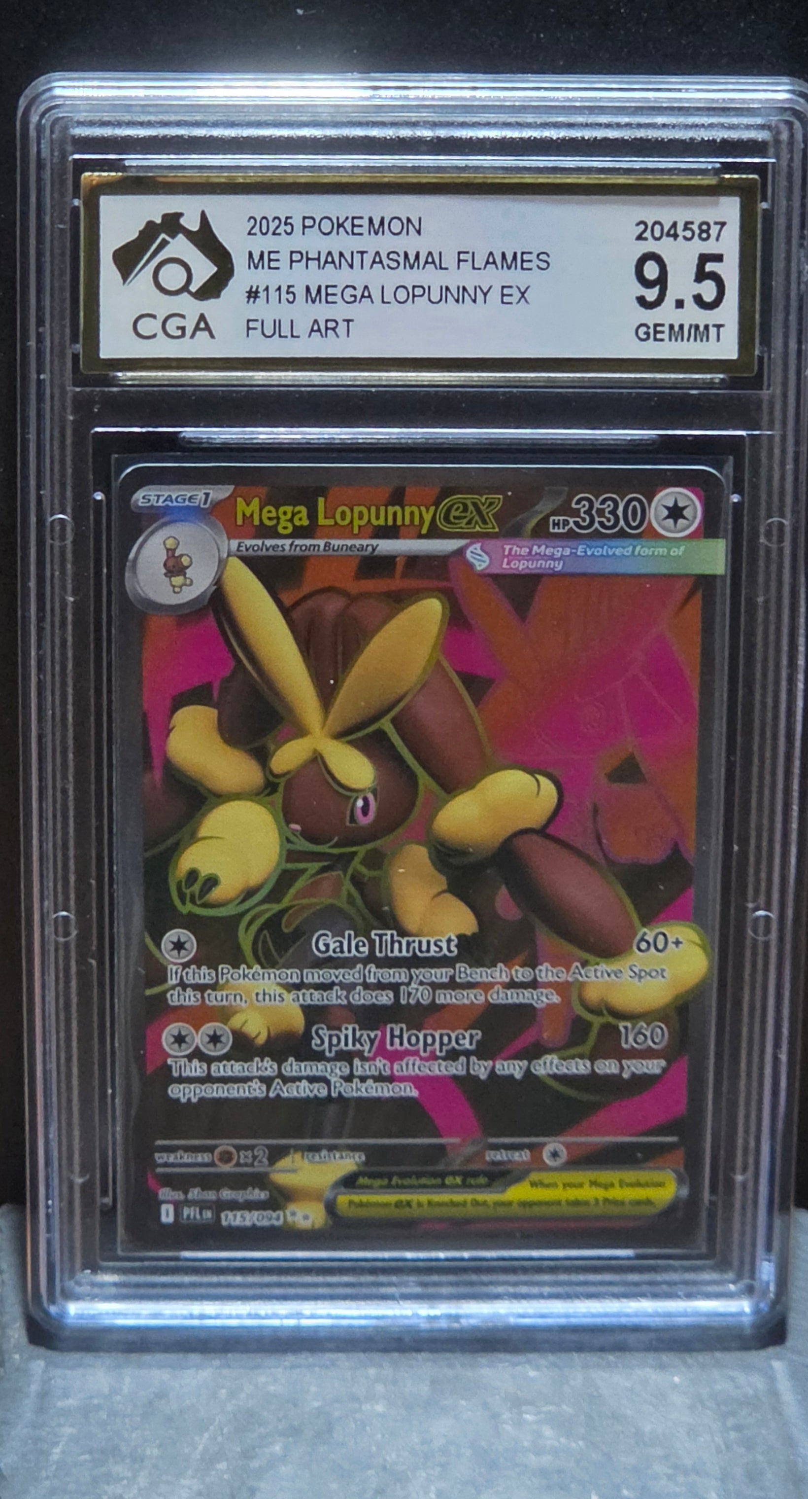 Mega Lopunny Ex #115 CGA9.5