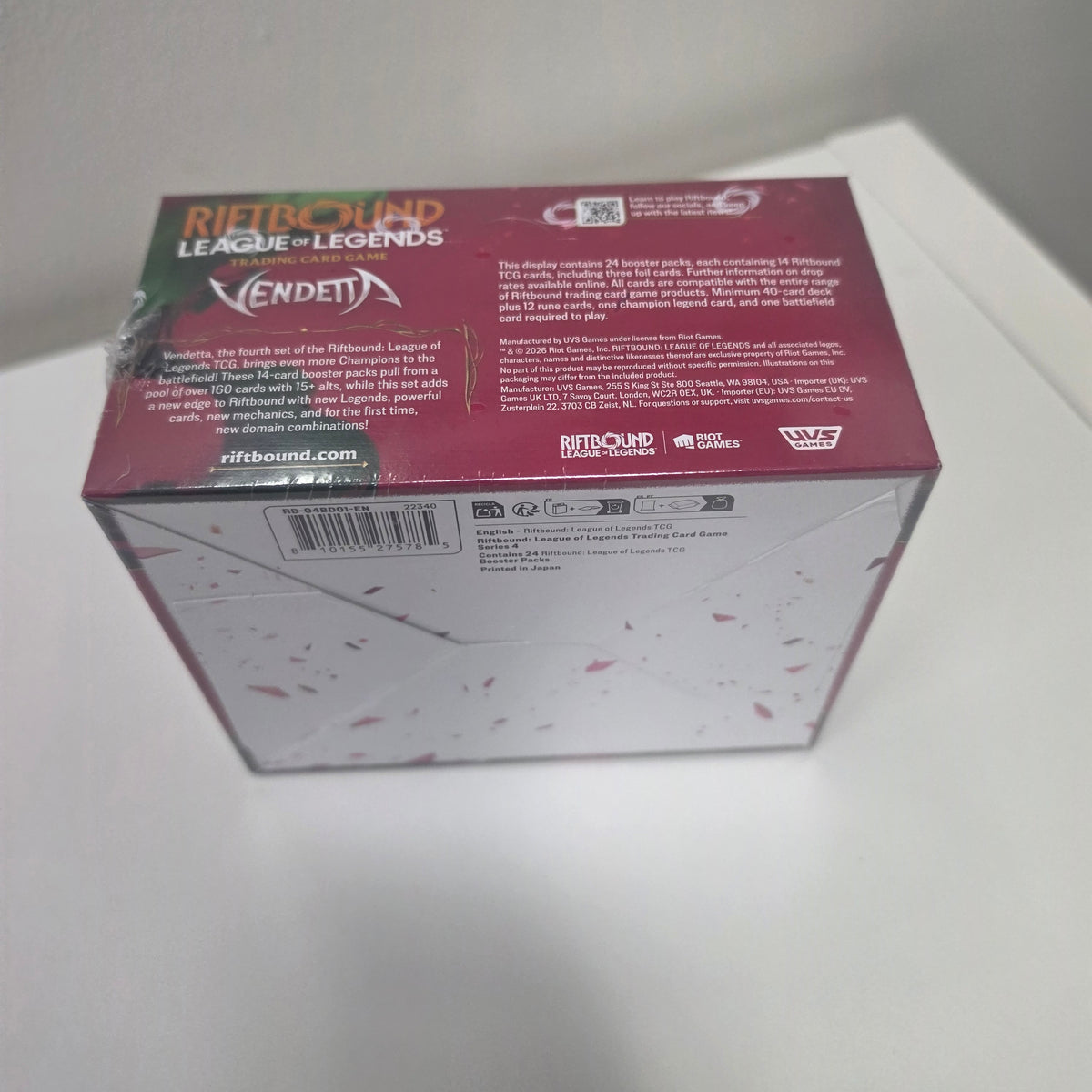 LOL Riftbound: Vendetta Booster Box